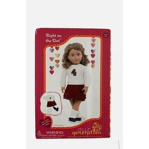 Our Generation Right On The Dot 18" Doll Clothes Cheer/ School Outfit